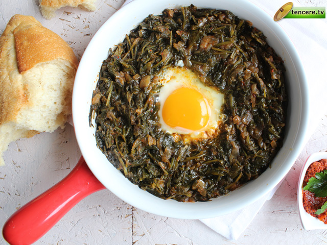 Yumurtalı Gelincik Otu Kavurması tarifi